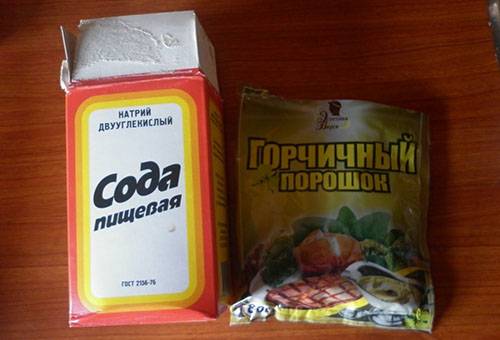 Soda și praf de muștar