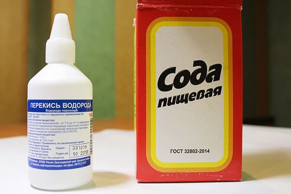 Peroxid de hidrogen și sodă de copt