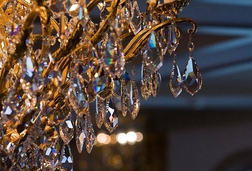 candelabru de cristal