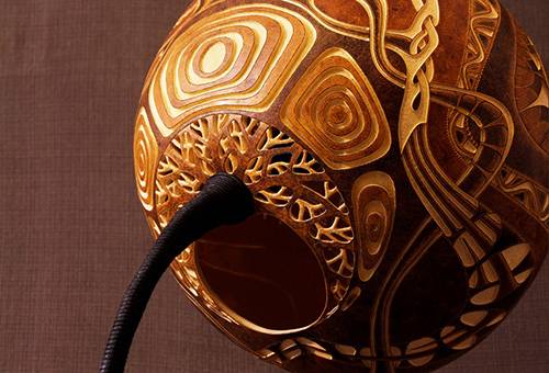 Lampa de dovleac uscat