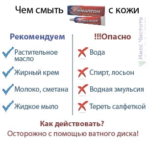 cum se spală unguentul de pe piele