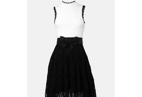 rochie alb-negru