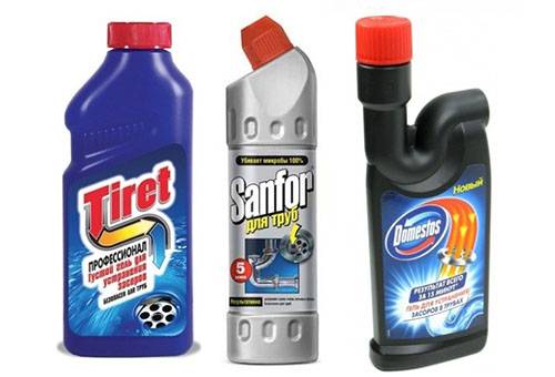 Produse chimice de uz casnic pentru curățarea blocajelor