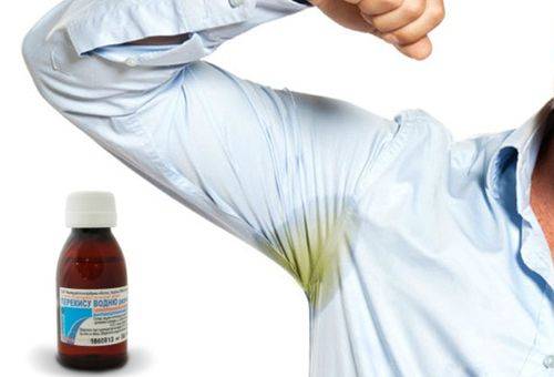peroxid de hidrogen din pete galbene