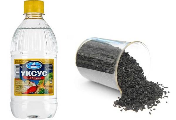 carbon activat și oțet