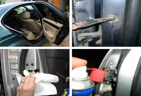 procesul de ungere a ușilor