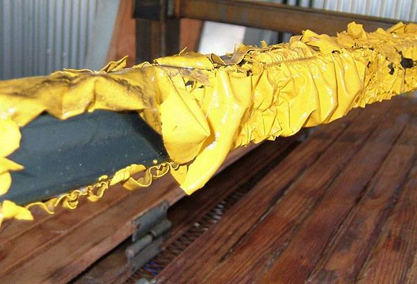 Rezultatul acțiunii spălării pe vopsea pentru metal