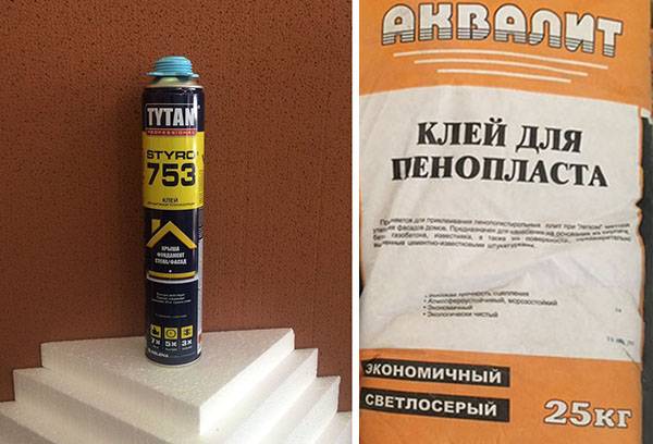 Tipuri de adeziv cu polistiren