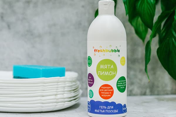 Freshbubble Gel de vase cu mentă și lămâie