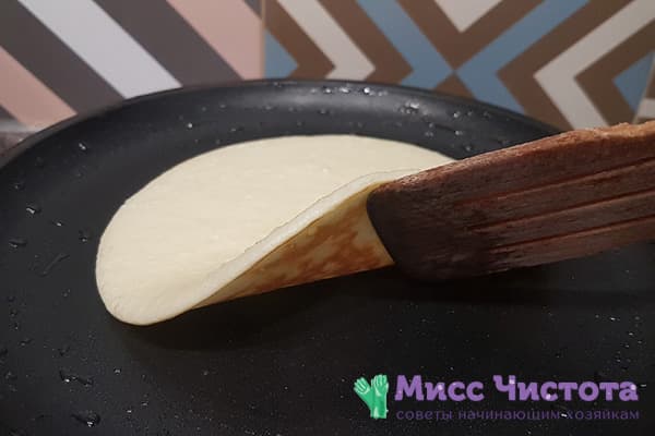 Pancake-ul pe jumătate terminat
