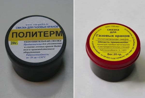 Lubrifianți pentru supapele de gaz