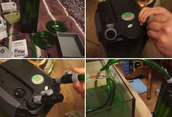 Instalarea unui filtru în acvariu