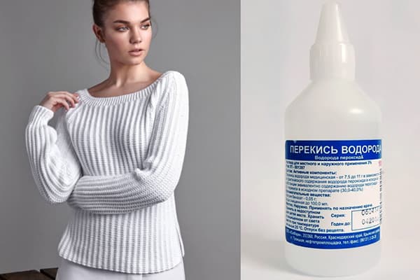 Peroxid de hidrogen pentru puloverele de albire