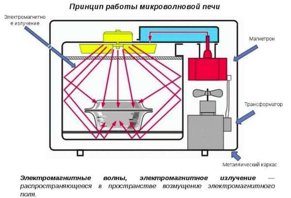 Principiul funcționării cuptorului cu microunde