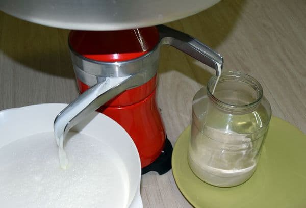 smântână prin separator