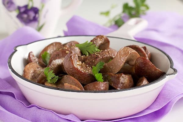 Rinichii de vită braised
