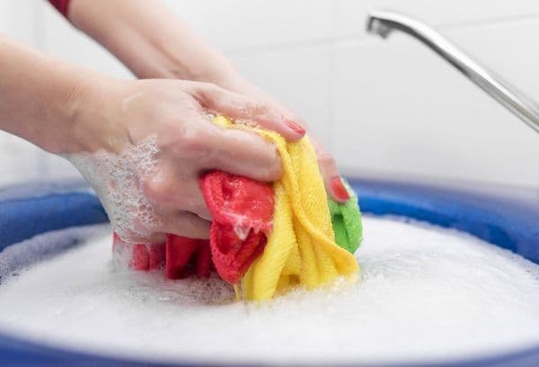 Microfibra de spălare a mâinilor