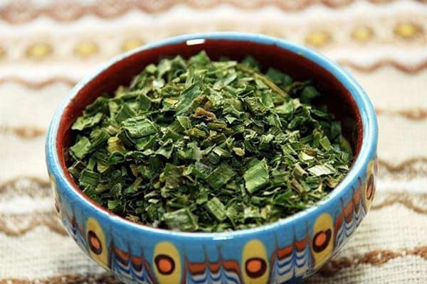 Ceapa verde uscata