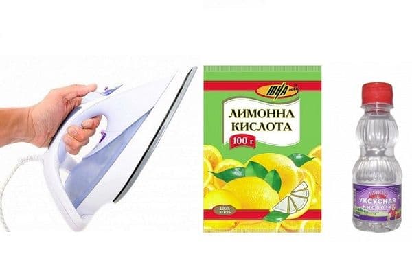 Fier, oțet și acid citric