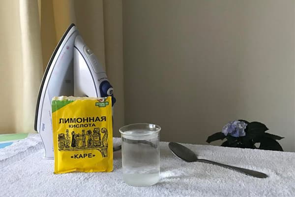 Acid citric pentru curățarea fierului