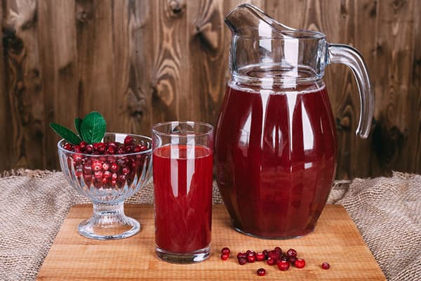 Băutură de fructe de Lingonberry