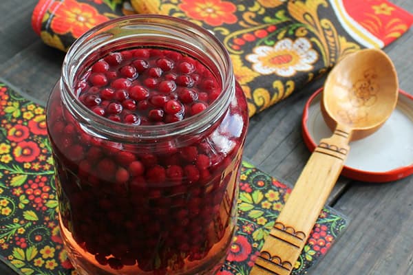 Lingonberries înmuiate