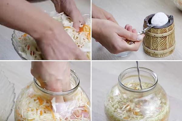 Pregătirea varză pentru fermentare