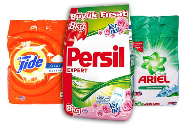 Pudre de Ariel, Persil și Marea