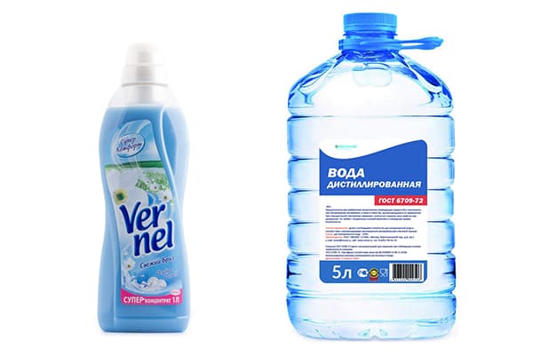 Rinser Vernel și apă distilată