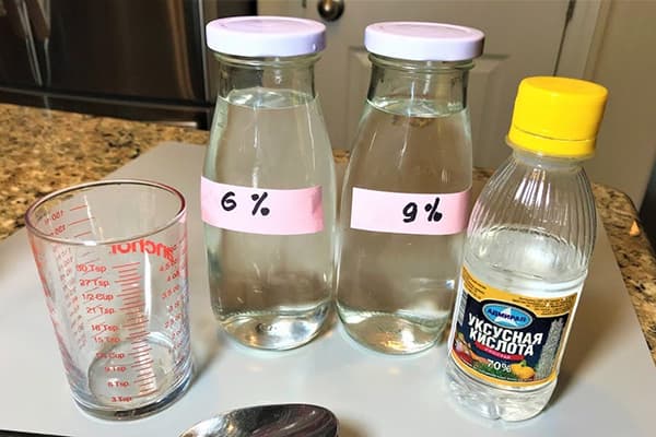 Soluție de acid acetic 6% și 9%