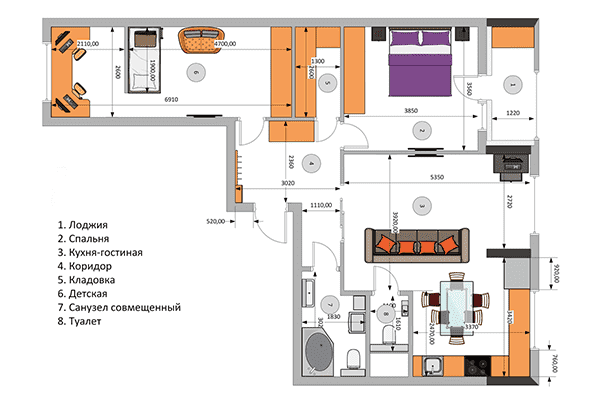 Dispunerea unui apartament cu două toalete